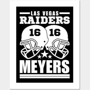 Las Vegas Raiders Meyers 16 American Football Retro Posters and Art